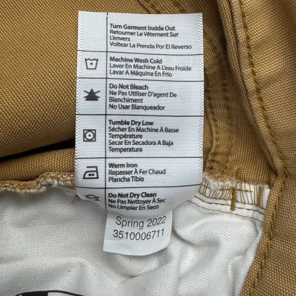 Carhartt Relaxed Fit Work Pants 46x30 Tan Canvas Rugged Flex BN2517-M Brown